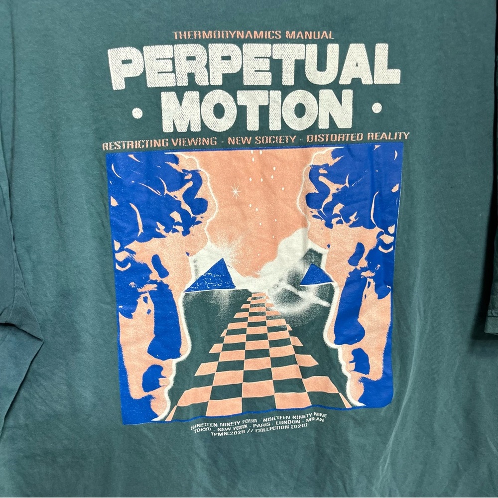 Perpetual Motion Vaporwave Topman T-Shirt Size XL - Picture 2 of 5